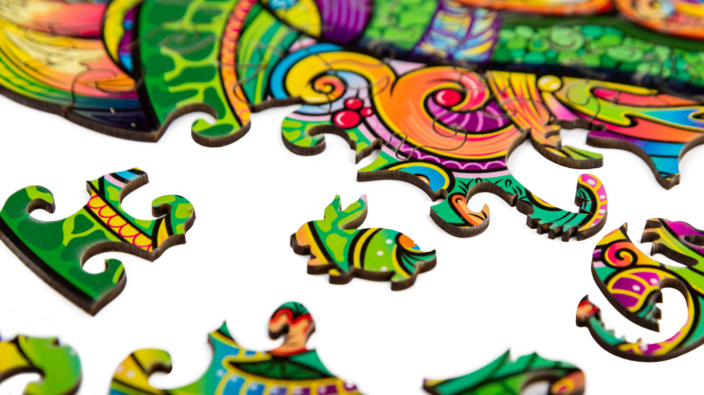 Woodvio™ Schildkröten-Holzpuzzle (31 x 52 cm)