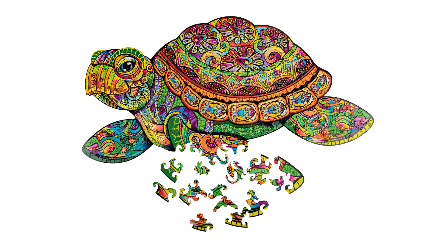 Woodvio™ Schildkröten-Holzpuzzle (31 x 52 cm)