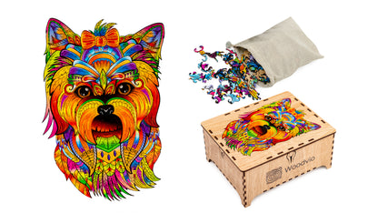 Woodvio™ Yorkie Holzpuzzle (46 x 31 cm)