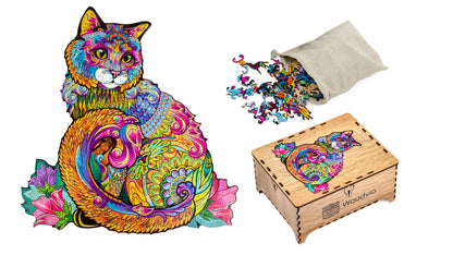 Woodvio™ Katzen-Holzpuzzle (45 x 43 cm)
